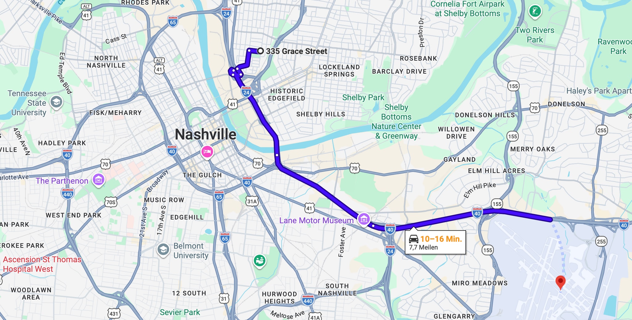 10-15 mins to airport - 335 Grace St