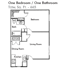 1 Bed/1 Bath - Hillsdale Village