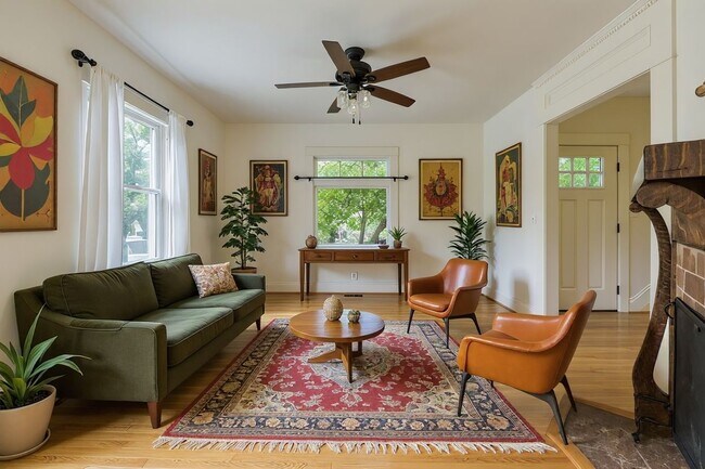 Living room decorated - 4904 NE 16th Ave