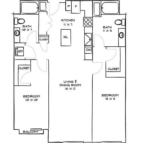 Floorplan - Indigo Apartments