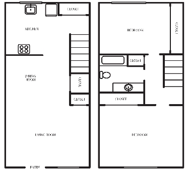 2BR/1BA - Brent Manor Apartments