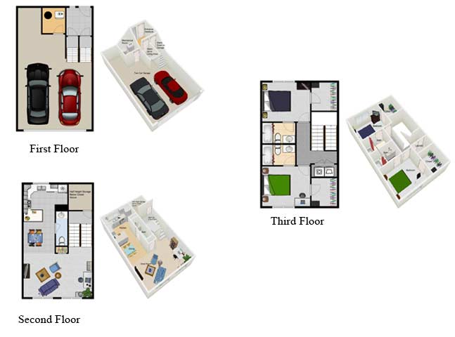 Floorplan - CircleEast Townhomes