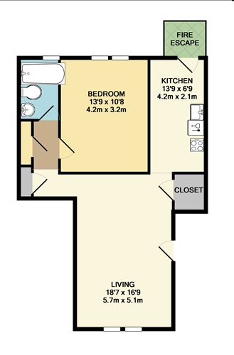 Lindbergh Floorplan - Wilmont Apartments