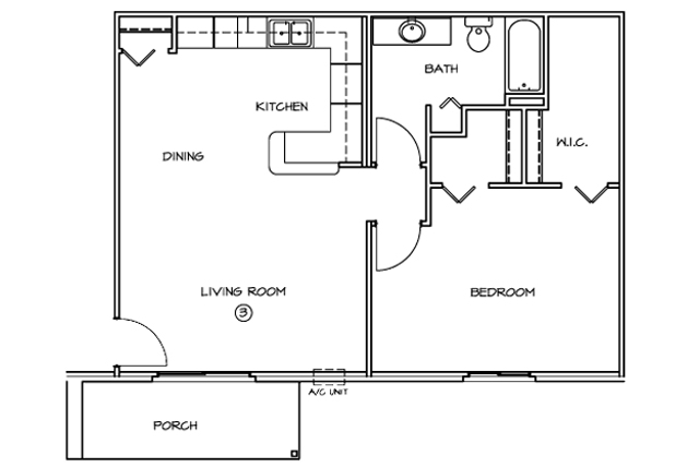 Floorplan - Oconto Park Apartments