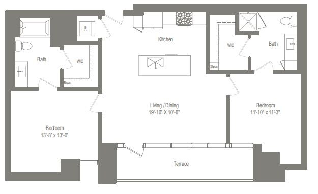 Floorplan - 1000 Speer by Windsor