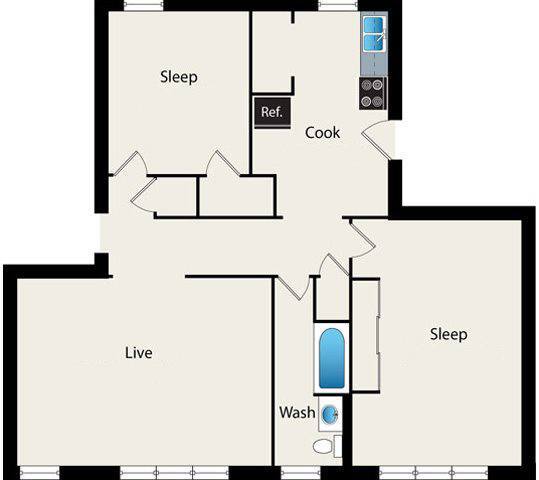 Floorplan - Reside on Irving Park