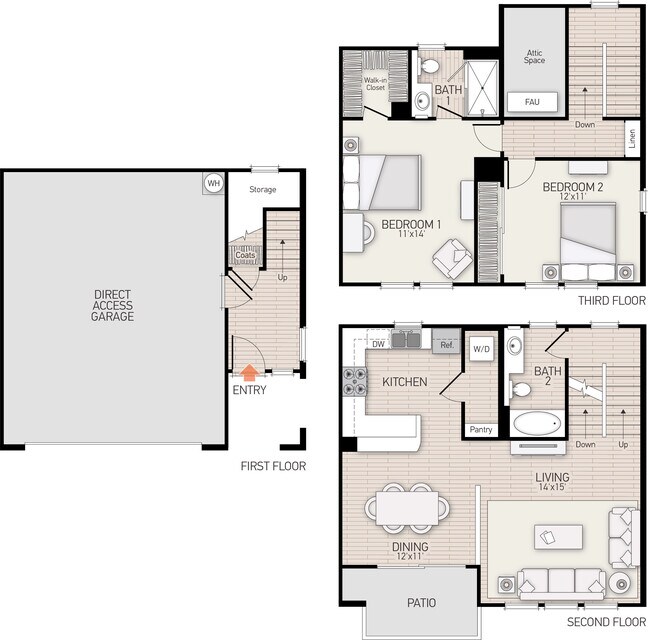 Floorplan - Turtle Ridge Apartment Homes