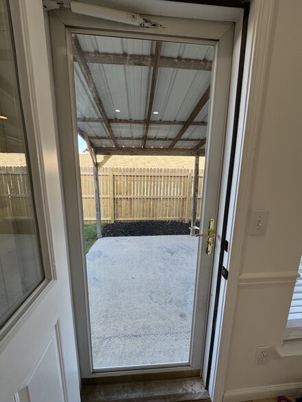 Back door. - 1701 Water Oak Dr