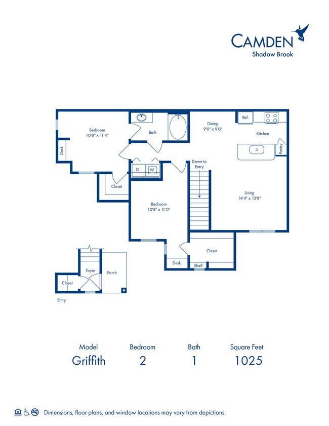 Floorplan - Camden Shadow Brook