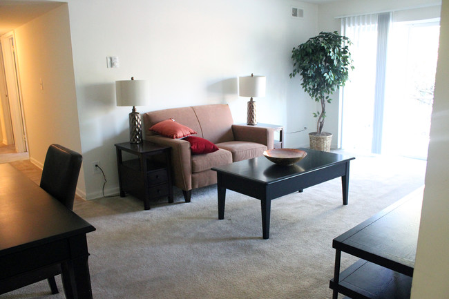 Sample Living Room - Park City Apartments