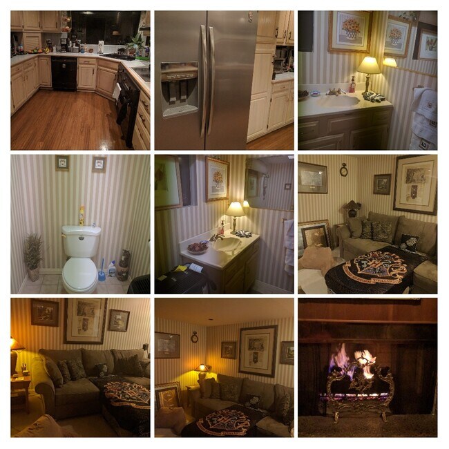 Kitchen, 1/2 bath, media room - 2250 Brambling Ln
