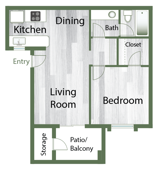 A2R Two Bedroom - Montana on Butler