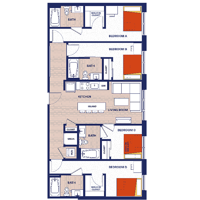4 BEDROOM, 4 BATH XL - The York