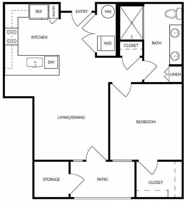 Ezra | 1 Bed/1 Bath | 670 SF - The Logan at Osborn