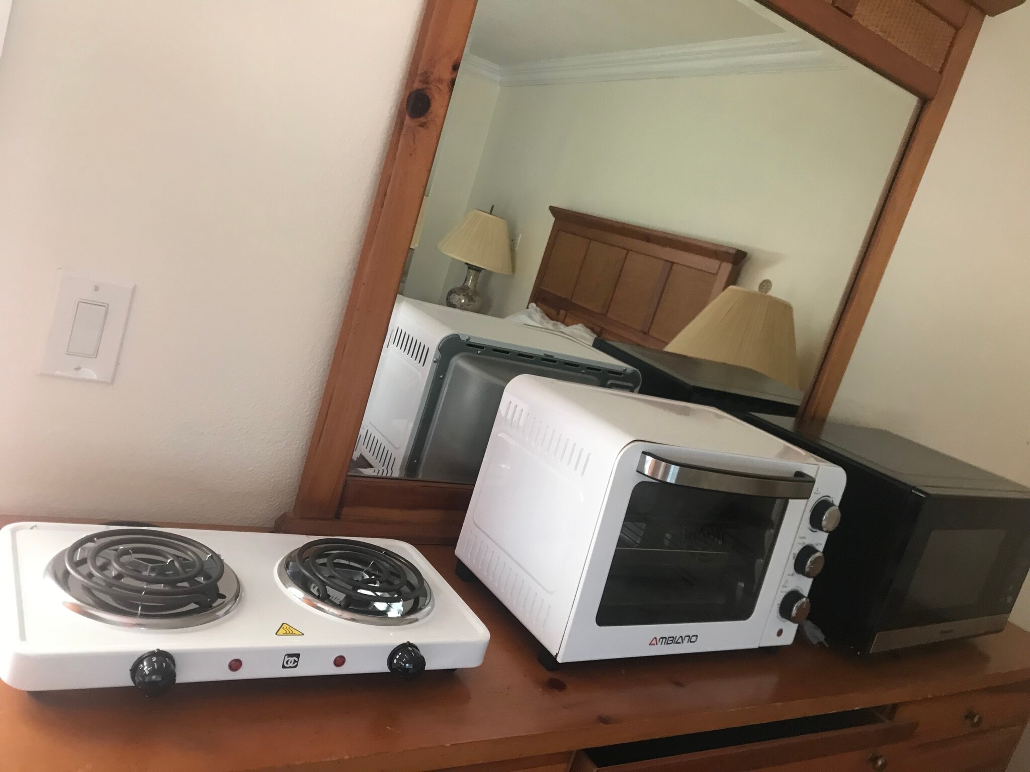 Room has toaster oven, 2 burner stove, microwave - 630 NW 7th Ave