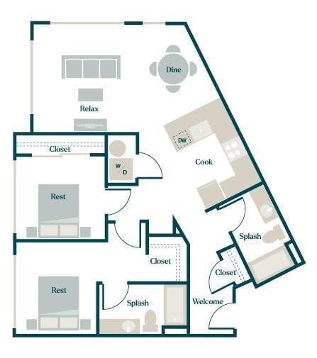 Floorplan - Hazel Apartments