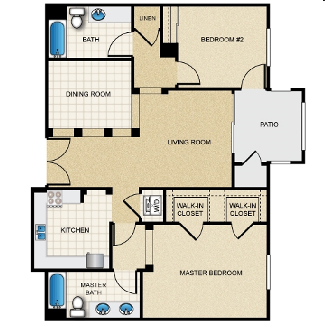 2BR/2BA - Jasmine Place