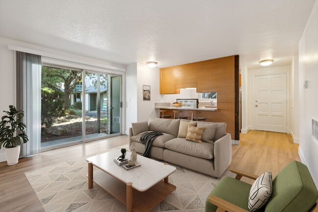 Downstairs 699sqft Living Room - Sawyer Pointe Apartments