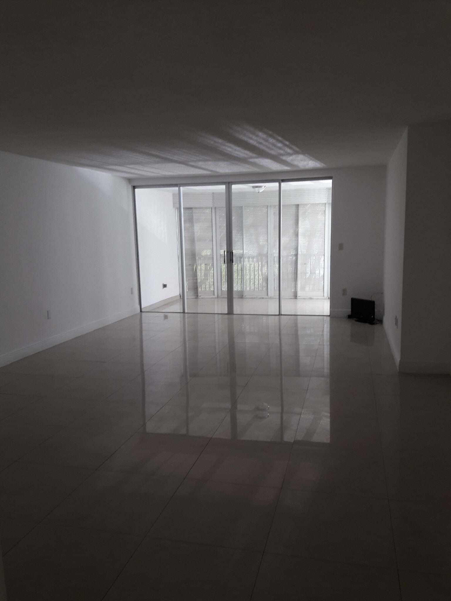 Hurricane shutters in Balcony. - 1670 NE 191st St