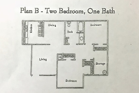 2 bed floor plan - Heritage at Dartmouth