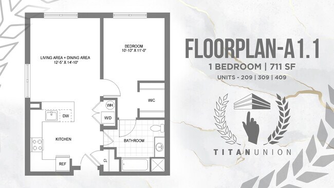 Floorplan - Titan Union Luxury Apartments
