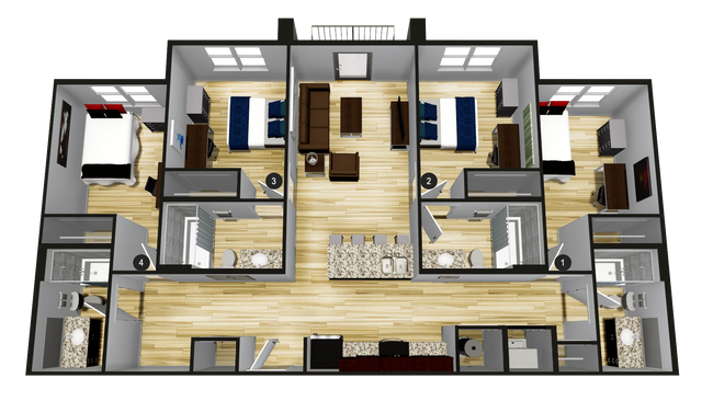 Floorplan - QUARTERS BLOOMINGTON