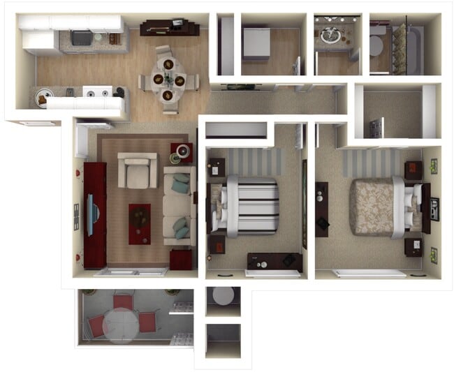 Floorplan - Plum Tree Apartment Homes