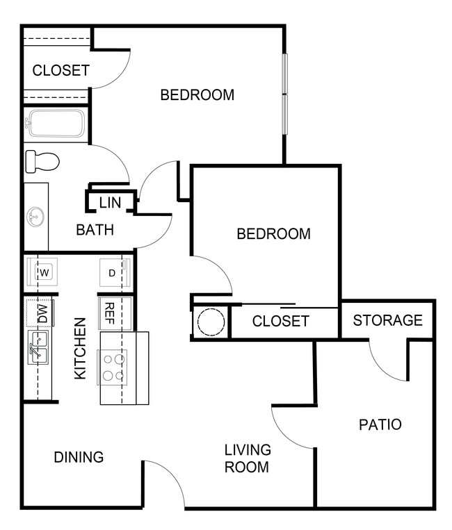 Floorplan - Forest Creek Apartments