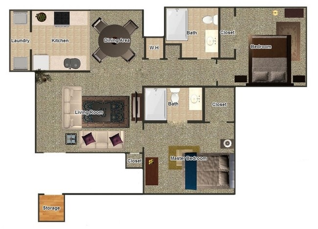 2BR/2BA - Chapel Ridge of Martin (old)