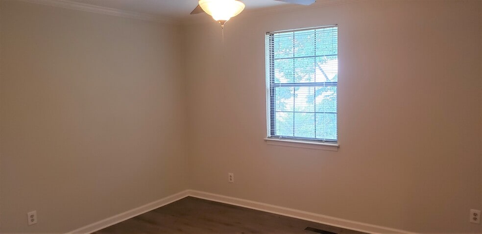 Primary bedroom is large with new celing fan. - 1205 Brentwood Pt