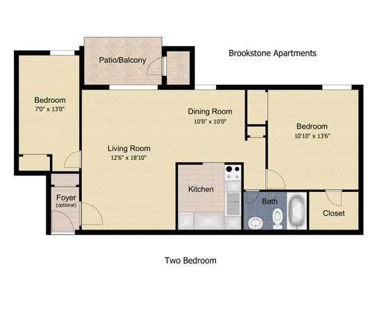2 Bedroom - Brookstone