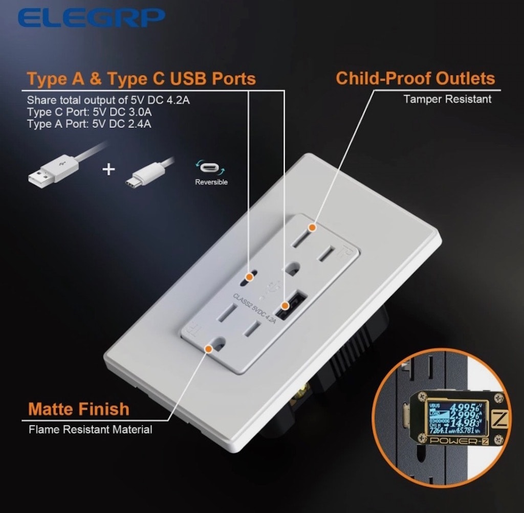 USB outlets - 30 True Way Ln