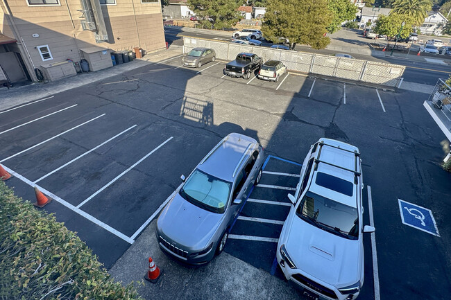 Shared Tenant Parking Lot - Blue Rock and Larkwood Apartments