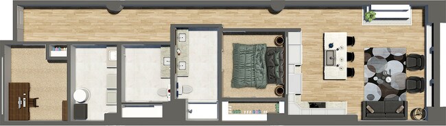 Floorplan - Residences at Halle