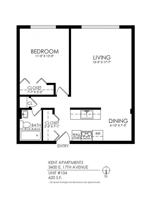 Floorplan - Kent Apartments