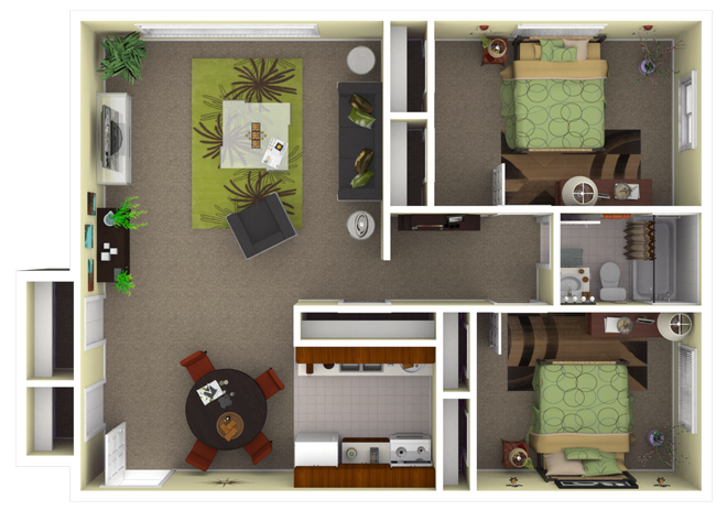 Floorplan - Larpenteur Manor Apartments