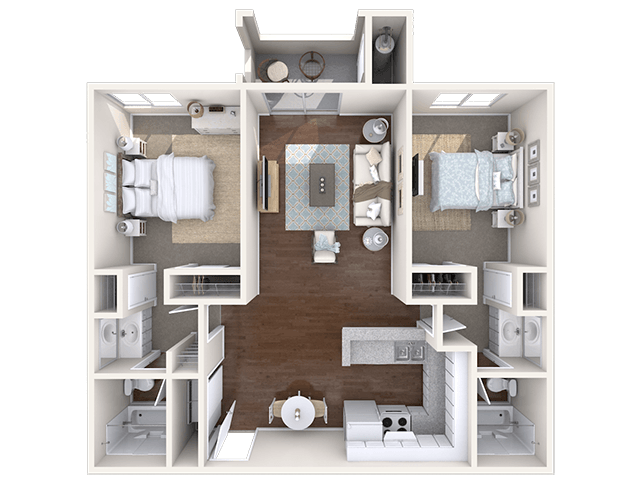 Floorplan - Aspire Rialto Apartments