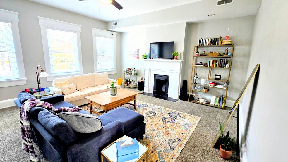 Large living room with natural light - 806 Main St
