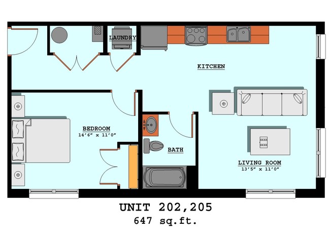 Floorplan - Walnut Place Apartments