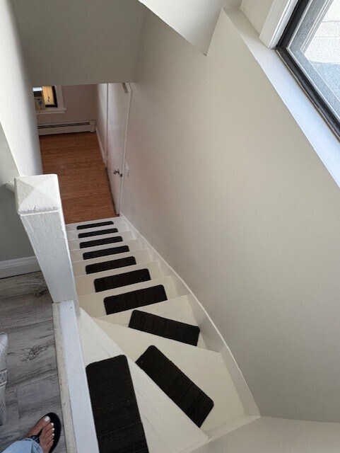 Stairs to 2nd level - 216 Dorchester St