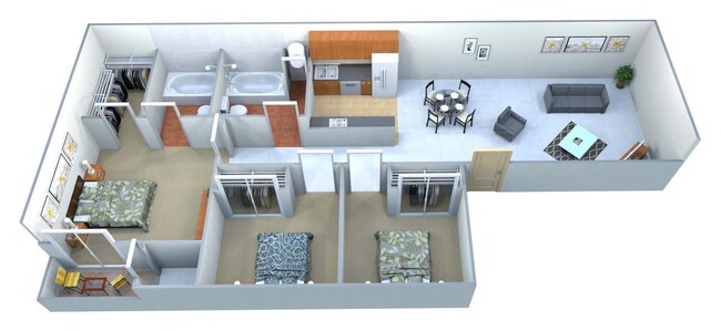 Floorplan - Las Villas De Kino Apartments