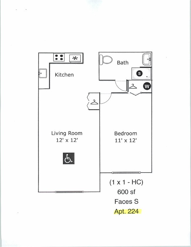 Unit 224 - Hill House Apartments