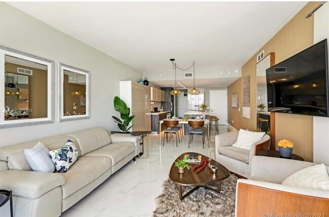 living and tv room - 3131 NE 7th Ave