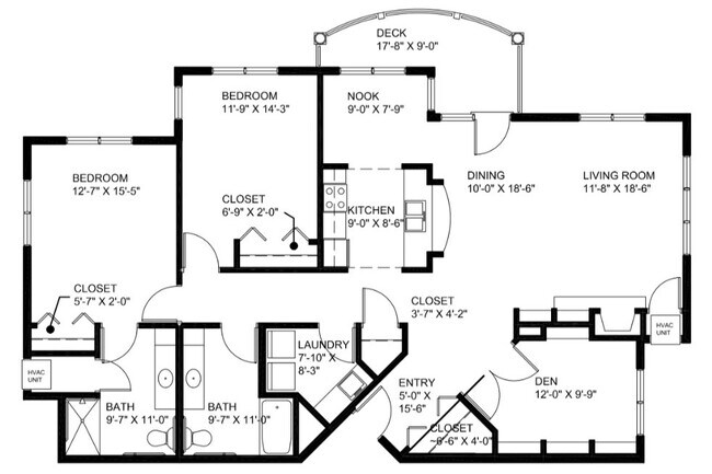 2 bedroom + Den J - Kingsway Retirement Living