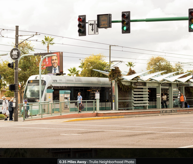 Lightrail Melrose Camelback 7th Ave Station - 729 W Coolidge St