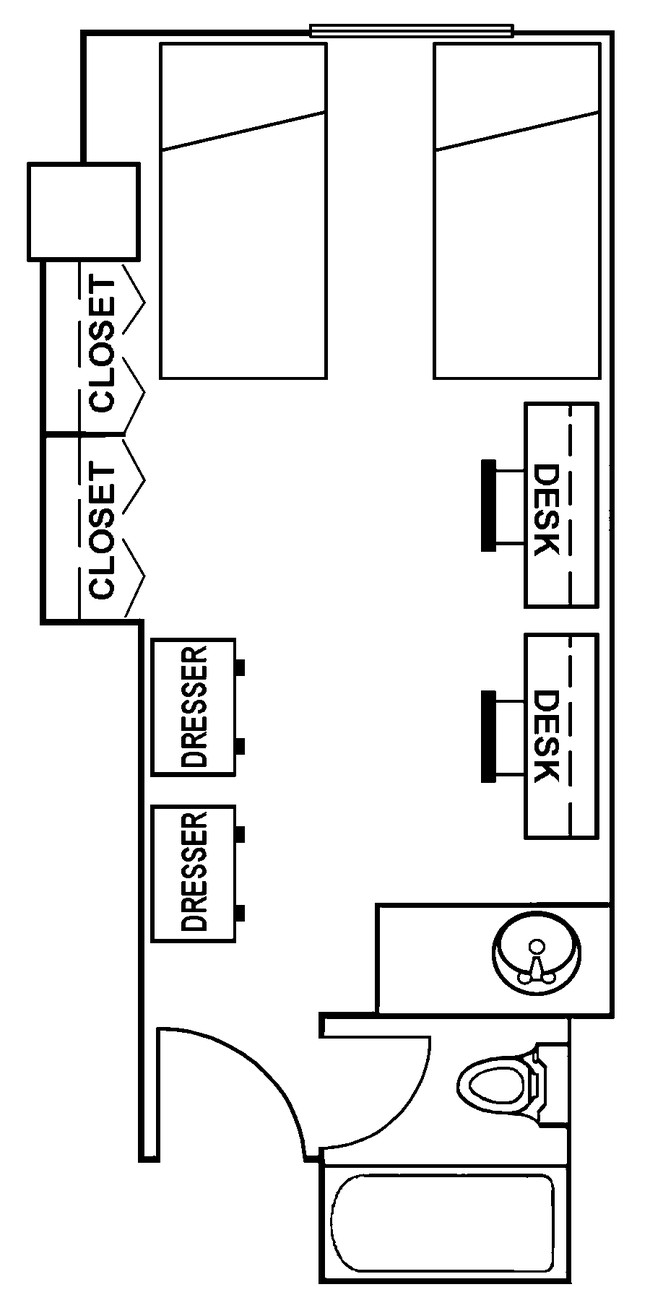 Floor Plan Efficiency - Dobie Twenty21 Student Spaces