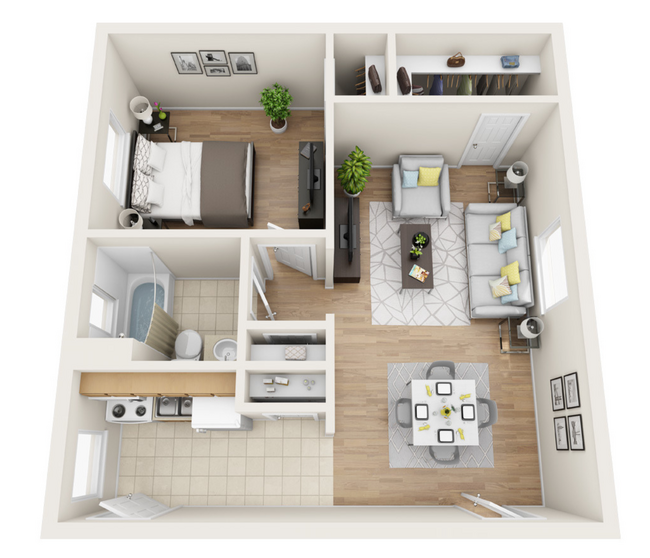 Floorplan - Shelton Apartments