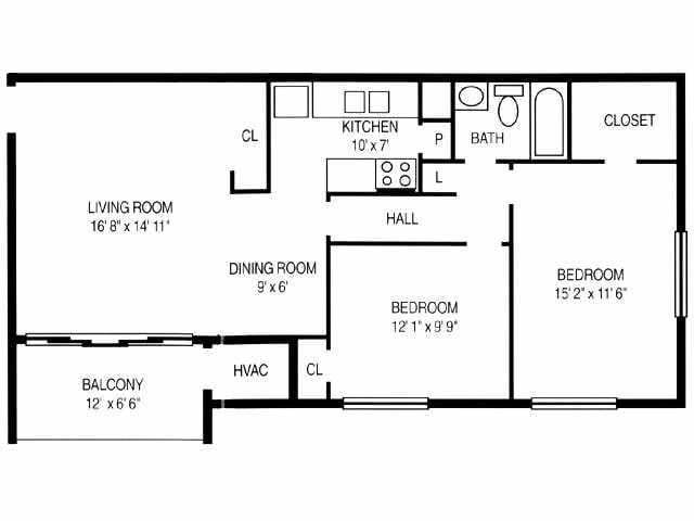 2BR/1BA - Fountain Club