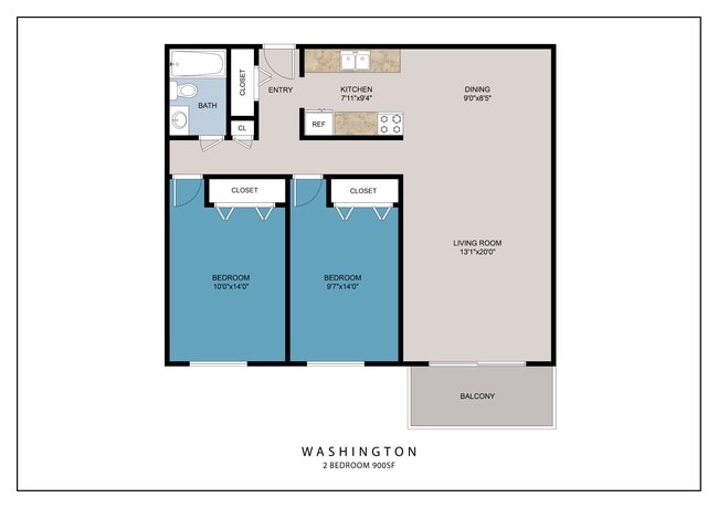 Floorplan - Point of America Apartments