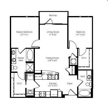 2BR/2BA - Serrano